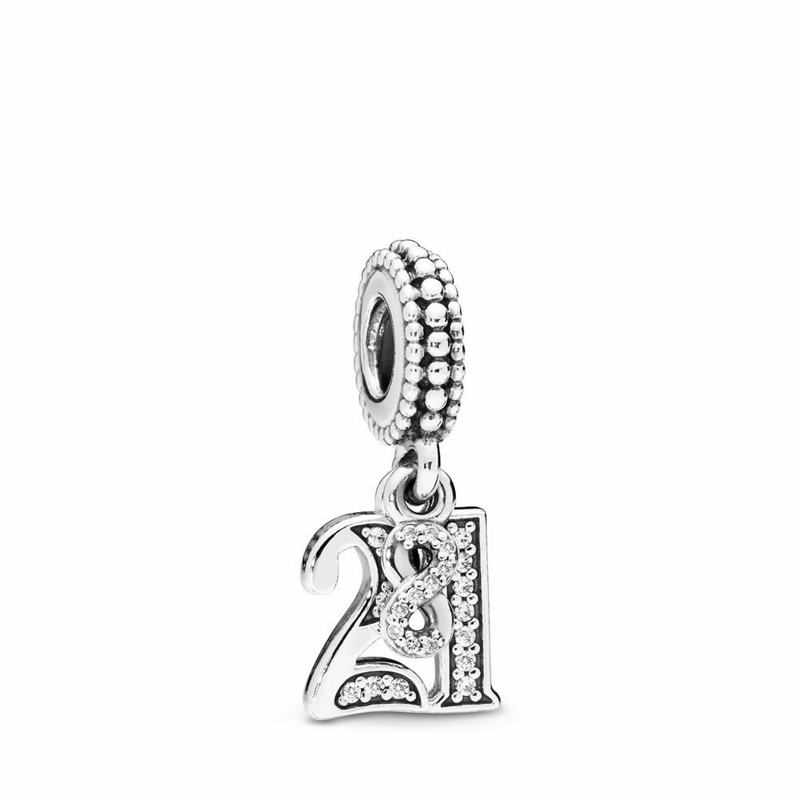 Pandora 21 Dangle Charm Outlet NZ, Sterling Silver (391840-OBD)